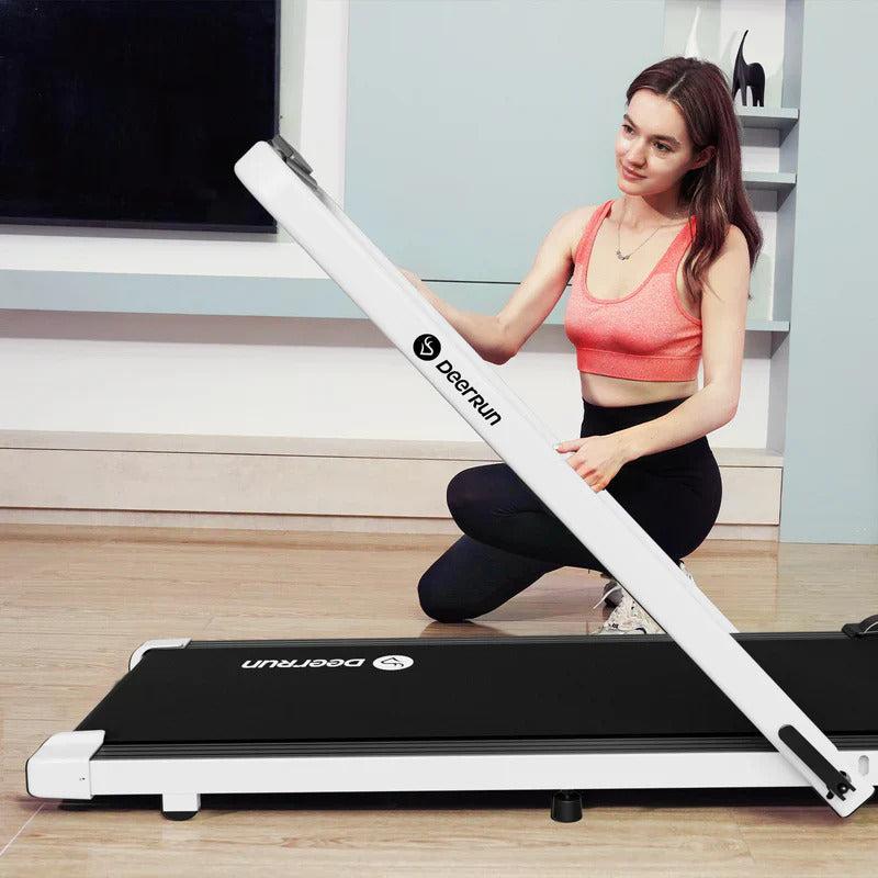 DeerRun A5 Pro 2-in-1 Folding Smart Treadmill (300 lb, 5.4% Incline, Under-Desk)
