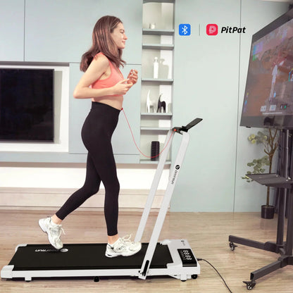 DeerRun A5 Pro 2-in-1 Folding Smart Treadmill (300 lb, 5.4% Incline, Under-Desk)