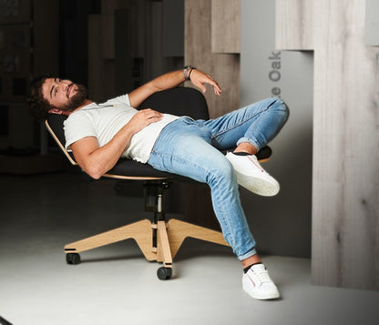 BeYou Transforming Ergonomic Chair – Adjustable Wings, 90° Rotating Backrest, Auto-Locking Wheels (Up to 400 lb)