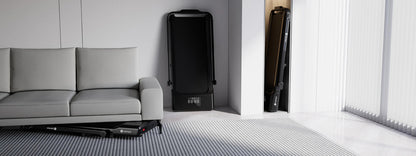 DeerRun A5 Pro 2-in-1 Folding Smart Treadmill (300 lb, 5.4% Incline, Under-Desk)